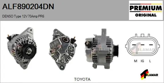 Alternator (ALF890204DN)