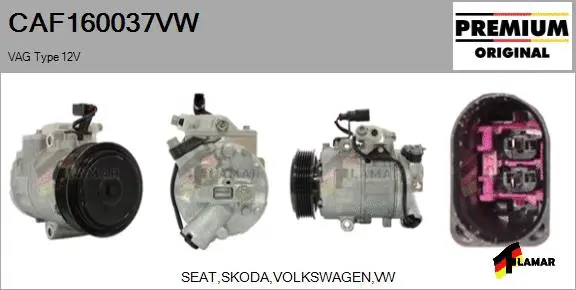 Compressor, air conditioning (CAF160037VW)