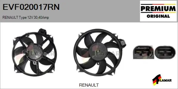 Electric Motor, radiator fan (EVF020017RN)