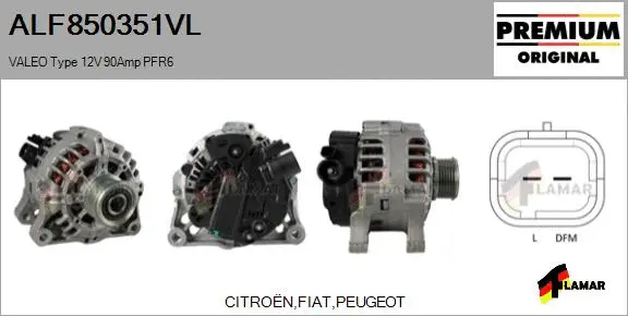 Alternator (ALF850351VL)