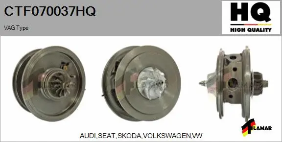 Core assembly, turbocharger (CTF070037HQ)