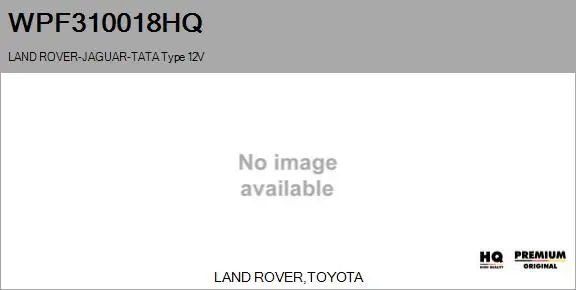 Washer Fluid Pump, window cleaning (WPF310018HQ)