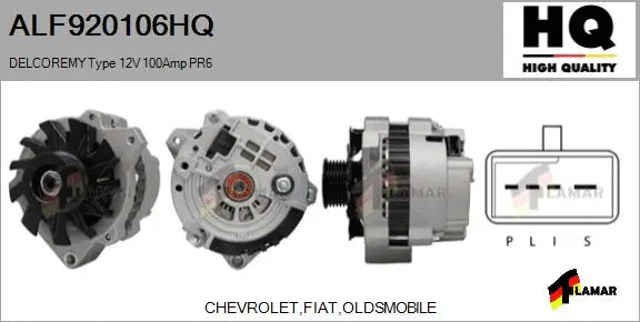 Alternator (ALF920106HQ)