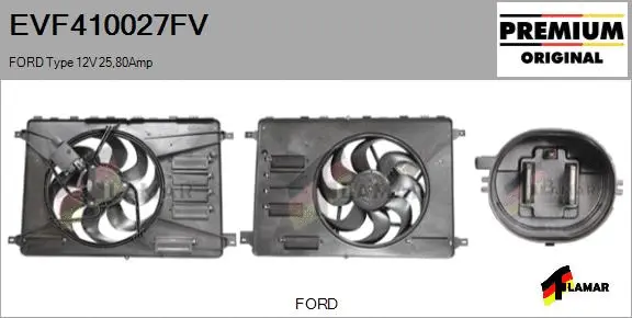 Electric Motor, radiator fan (EVF410027FV)