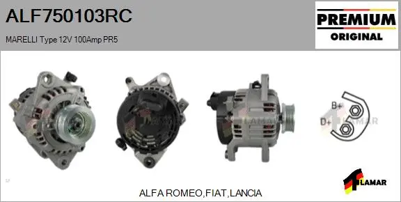 Alternator (ALF750103RC)
