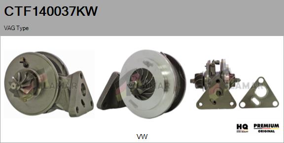 Core assembly, turbocharger (CTF140037KW)