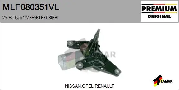 Wiper Motor (MLF080351VL)