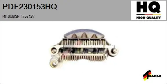 Rectifier, alternator (PDF230153HQ)