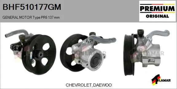 Hydraulic Pump, steering (BHF510177GM)