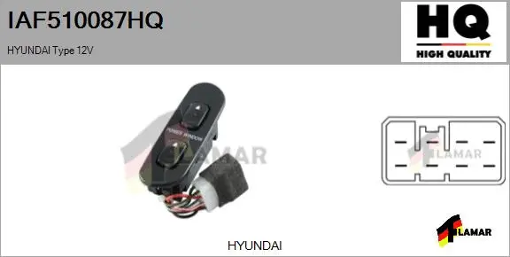 Switch, window regulator (IAF510087HQ)