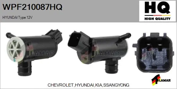 Washer Fluid Pump, window cleaning (WPF210087HQ)