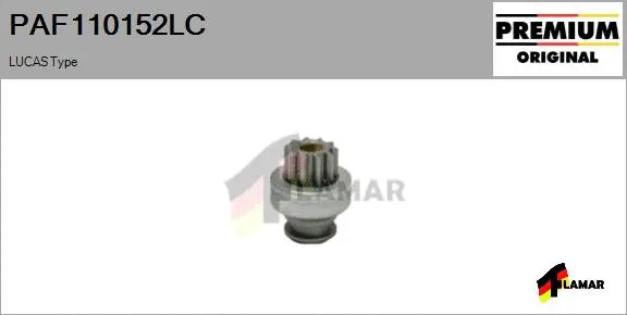 Pinion, starter (PAF110152LC)