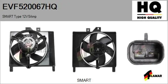 Electric Motor, radiator fan (EVF520067HQ)