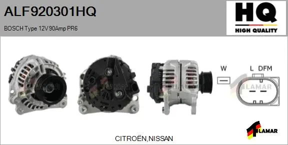 Alternator (ALF920301HQ)