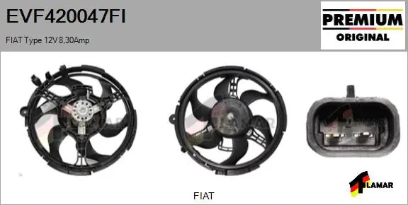 Electric Motor, radiator fan (EVF420047FI)
