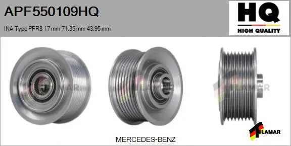 Belt Pulley, alternator (APF550109HQ)
