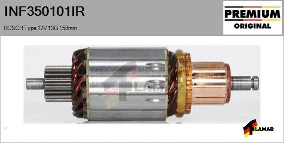 Armature, starter (INF350101IR)