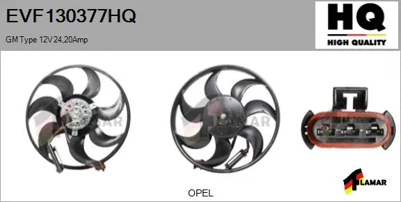 Fan, engine cooling (EVF130377HQ)