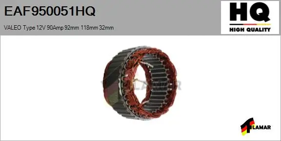 Stator, alternator (EAF950051HQ)