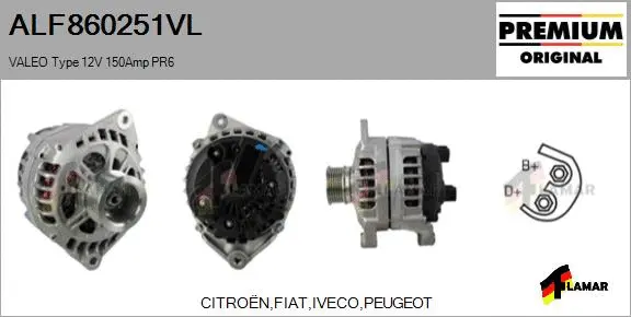 Alternator (ALF860251VL)