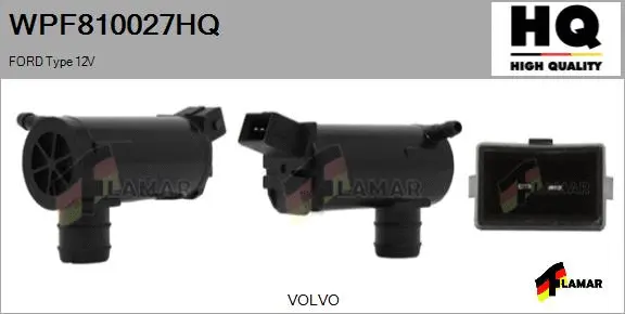 Washer Fluid Pump, window cleaning (WPF810027HQ)