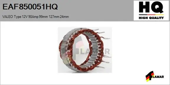 Stator, alternator (EAF850051HQ)
