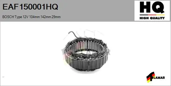 Stator, alternator (EAF150001HQ)