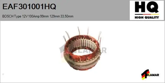 Stator, alternator (EAF301001HQ)