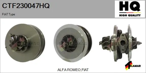 Core assembly, turbocharger (CTF230047HQ)