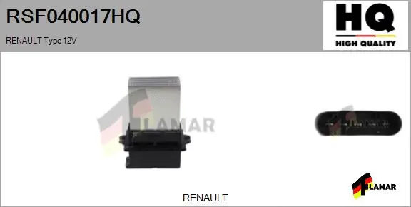 Resistor, interior blower (RSF040017HQ)