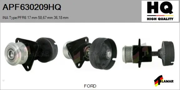 Belt Pulley, alternator (APF630209HQ)