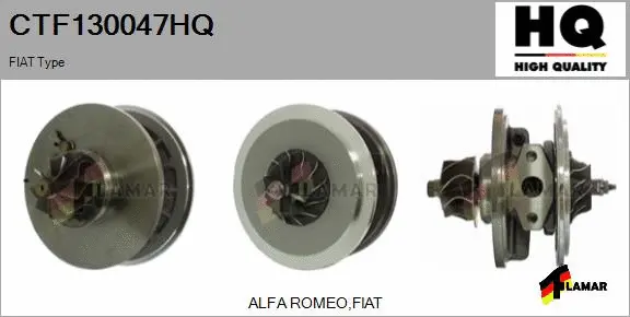 Core assembly, turbocharger (CTF130047HQ)