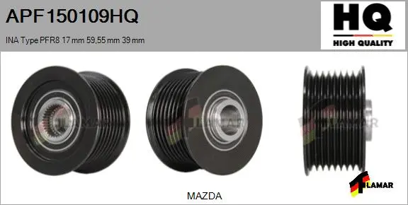 Belt Pulley, alternator (APF150109HQ)