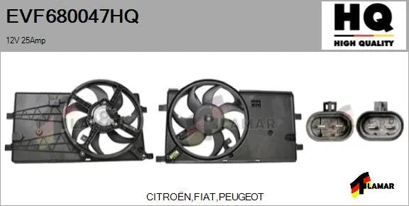 Electric Motor, radiator fan (EVF680047HQ)