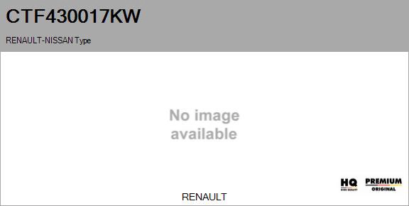 Core assembly, turbocharger (CTF430017KW)