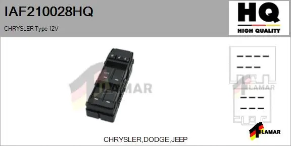 Switch, window regulator (IAF210028HQ)