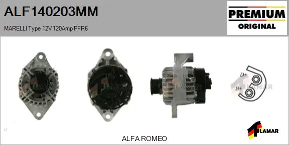 Alternator (ALF140203MM)