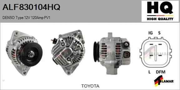 Alternator (ALF830104HQ)