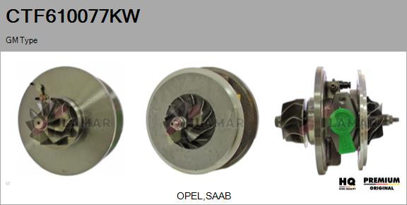 Core assembly, turbocharger (CTF610077KW)