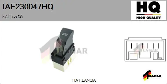 Switch, window regulator (IAF230047HQ)