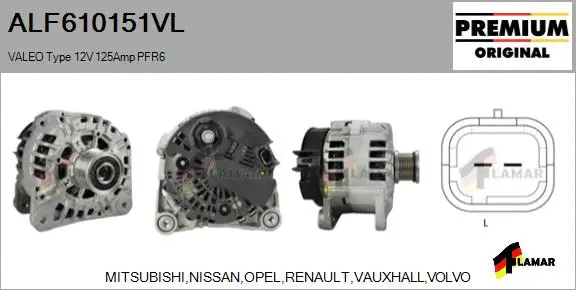 Alternator (ALF610151VL)