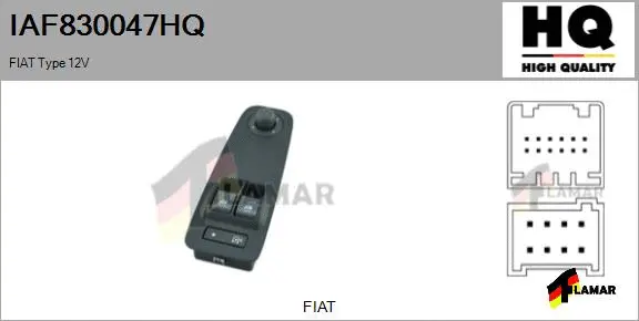 Switch, window regulator (IAF830047HQ)