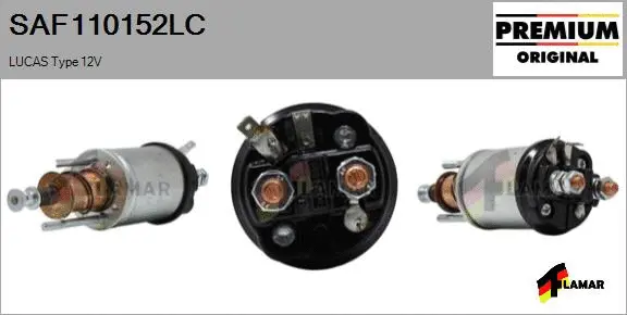 Solenoid Switch, starter (SAF110152LC)