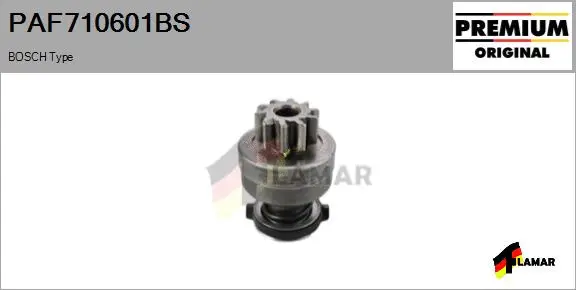 Pinion, starter (PAF710601BS)