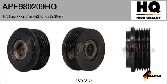 Belt Pulley, alternator (APF980209HQ)