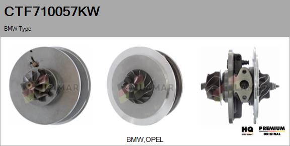 Core assembly, turbocharger (CTF710057KW)