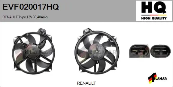 Electric Motor, radiator fan (EVF020017HQ)