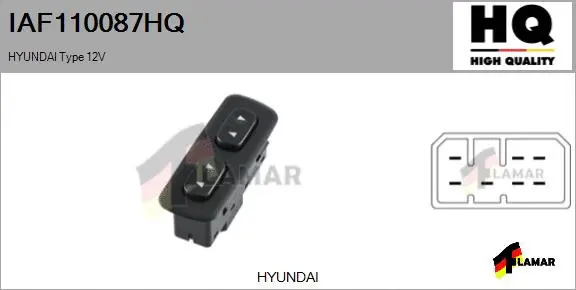 Switch, window regulator (IAF110087HQ)