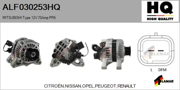 Alternator (ALF030253HQ)