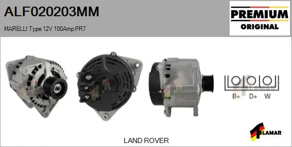 Alternator (ALF020203MM)